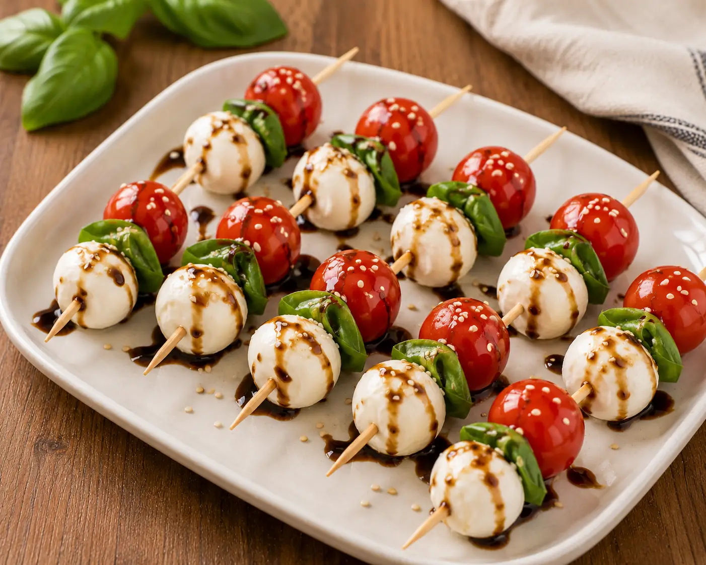 Mini Bocconcini & Tomato Skewers