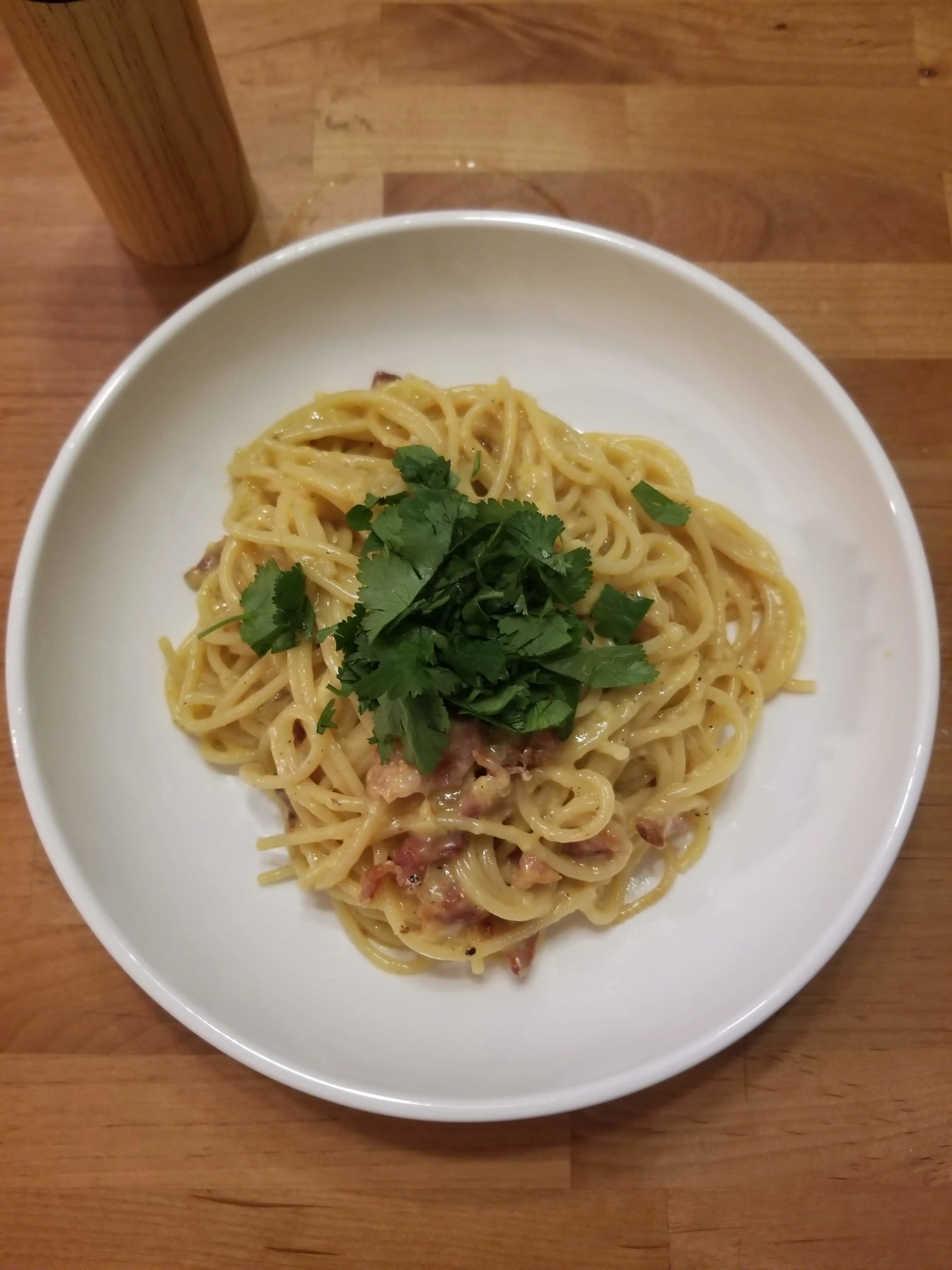 Une image de Pâtes Carbonara