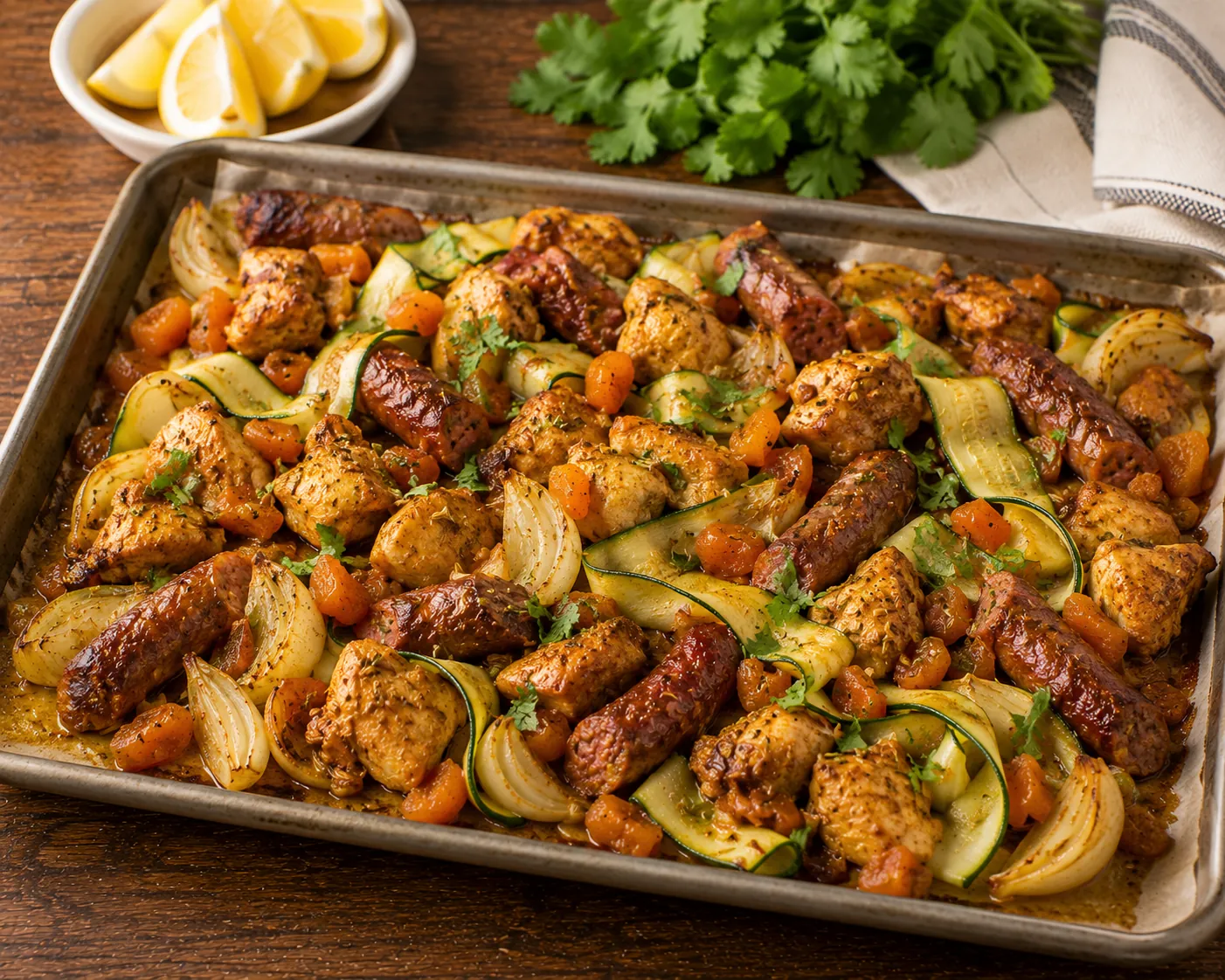 Chicken Tagine with Merguez & Apricots
